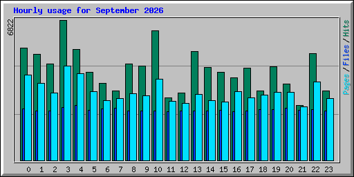 Hourly usage for September 2026